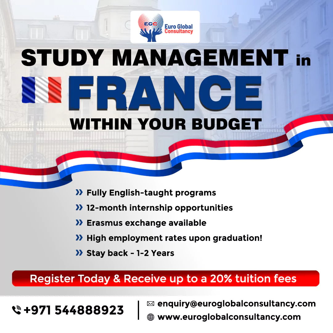 Study in France with EuroGlobal Study Abroad Consultants